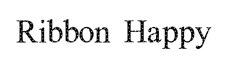 Ribbon Happy Font