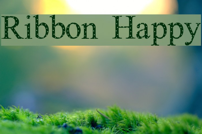 Ribbon Happy Font examples