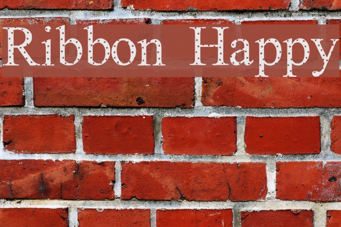 Ribbon Happy Font examples