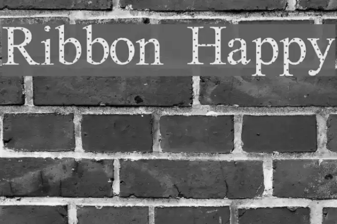 Ribbon Happy Font examples