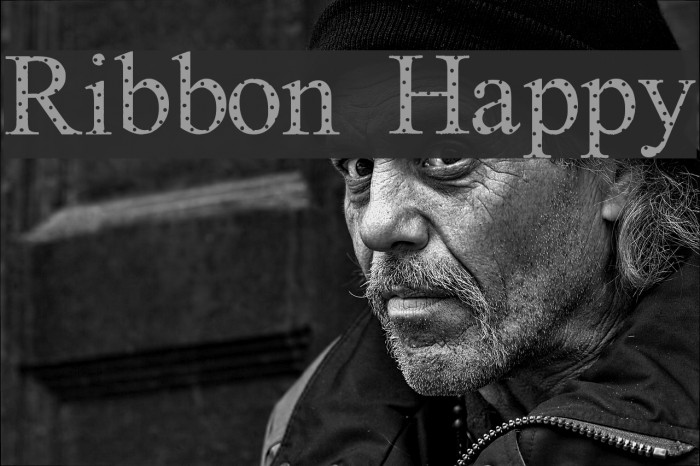 Ribbon Happy Font examples