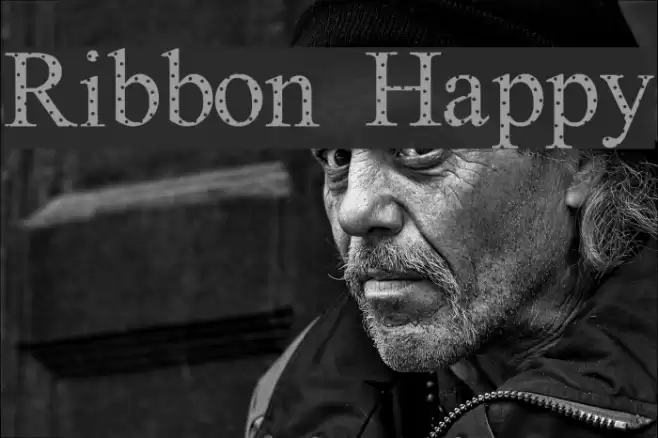 Ribbon Happy Font examples