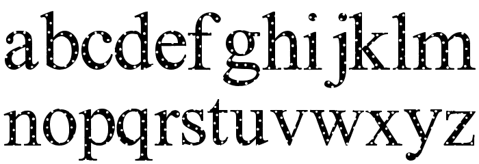 Ribbon Happy Font LOWERCASE