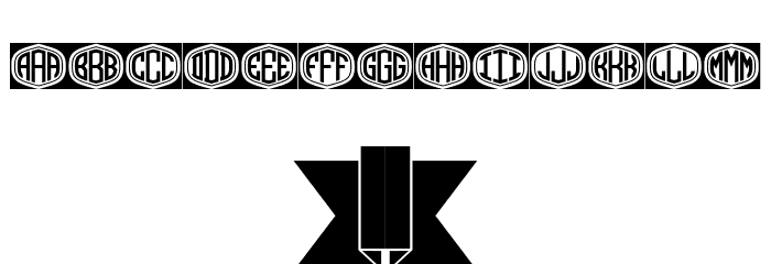 Ribbon Monogram Regular Font OTHER CHARS