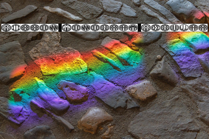 Ribbon Monogram Regular Example 3