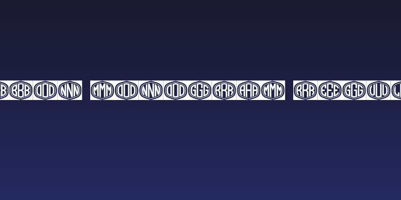 Ribbon Monogram Regular Social Header