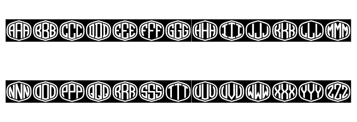 Ribbon Monogram Regular Font LOWERCASE