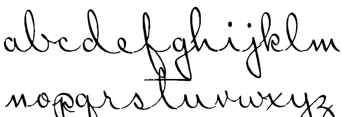 Ribbon in the Sky Font LOWERCASE
