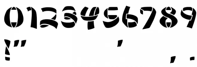 Ribbon Font OTHER CHARS