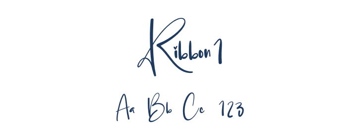Ribbon1 Font Preview