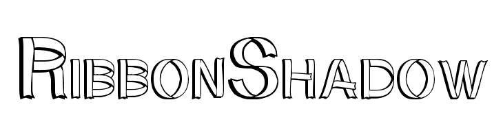 RibbonShadow Font