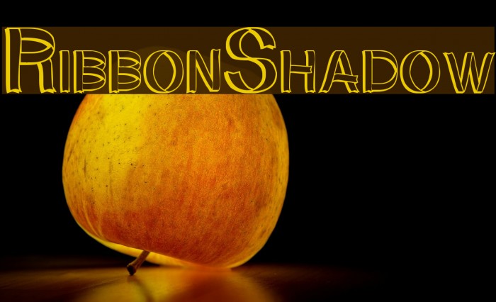 RibbonShadow Font examples