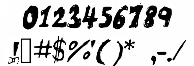 Ribbonbubble Font OTHER CHARS