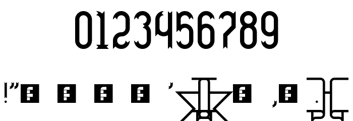 Ribbons and banners Regular Font OTHER CHARS