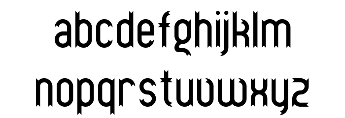 Ribbons and banners Regular Font LOWERCASE