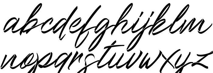 Ribbons in the wind Font LOWERCASE