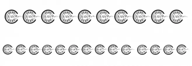 Riberio Demo Font OTHER CHARS