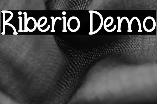 Riberio Demo Font examples