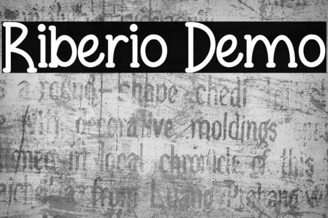 Riberio Demo Font examples