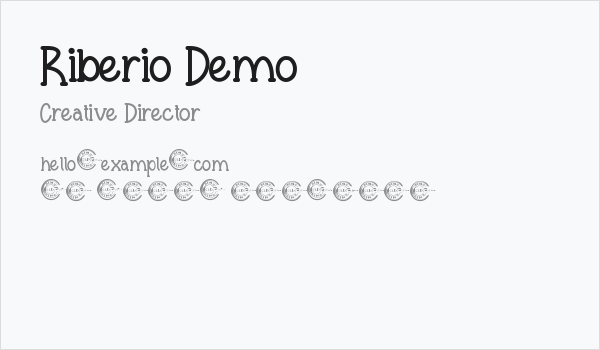 Riberio Demo Business Card