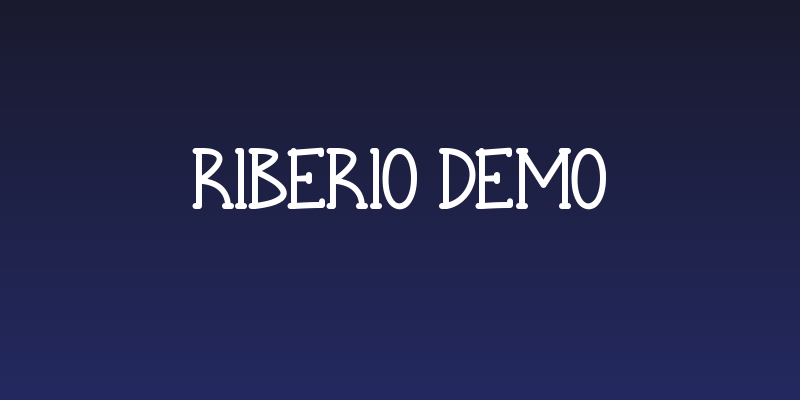 Riberio Demo Social Header