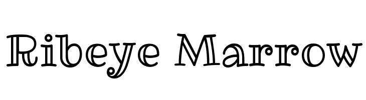 Ribeye Marrow Font