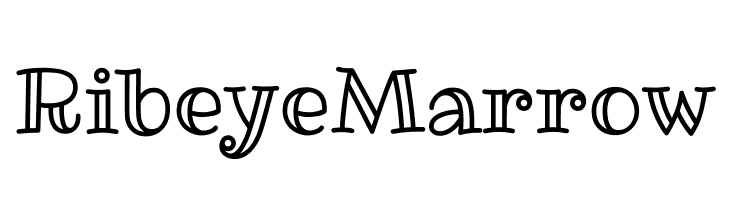 Ribeye Marrow Schriftart