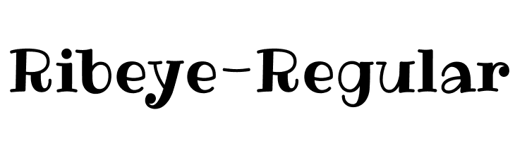 Ribeye-Regular Font
