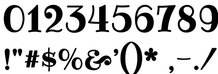 Ribeye-Regular Font OTHER CHARS