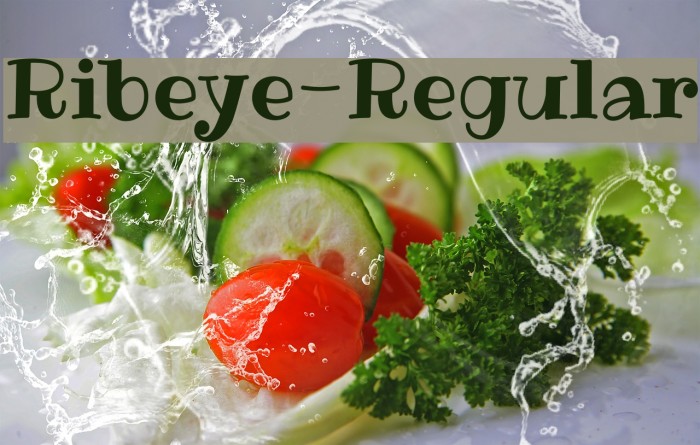 Ribeye-Regular Font examples