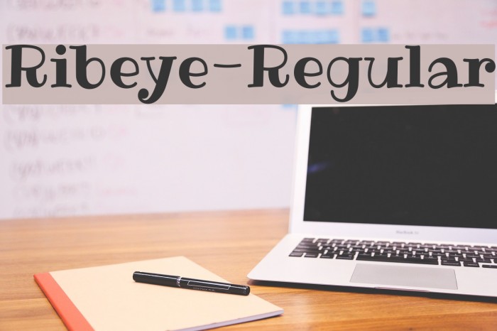 Ribeye-Regular Font examples