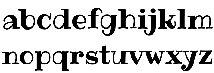 Ribeye-Regular Font LOWERCASE