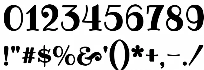 Ribeye Font OTHER CHARS