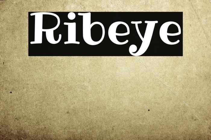 Ribeye Font examples