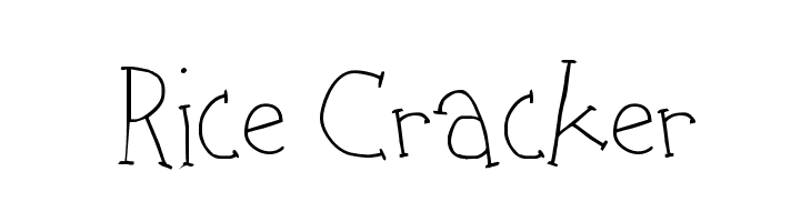 Rice Cracker Font