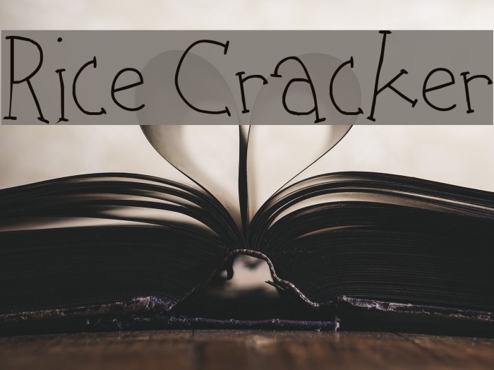 Rice Cracker Font examples
