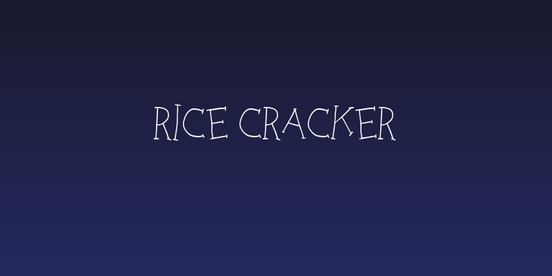 Rice Cracker Social Header
