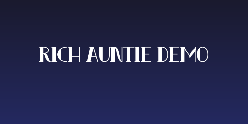 Rich Auntie Demo Social Header