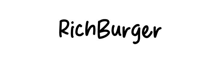 Rich Burger  font caratteri gratis