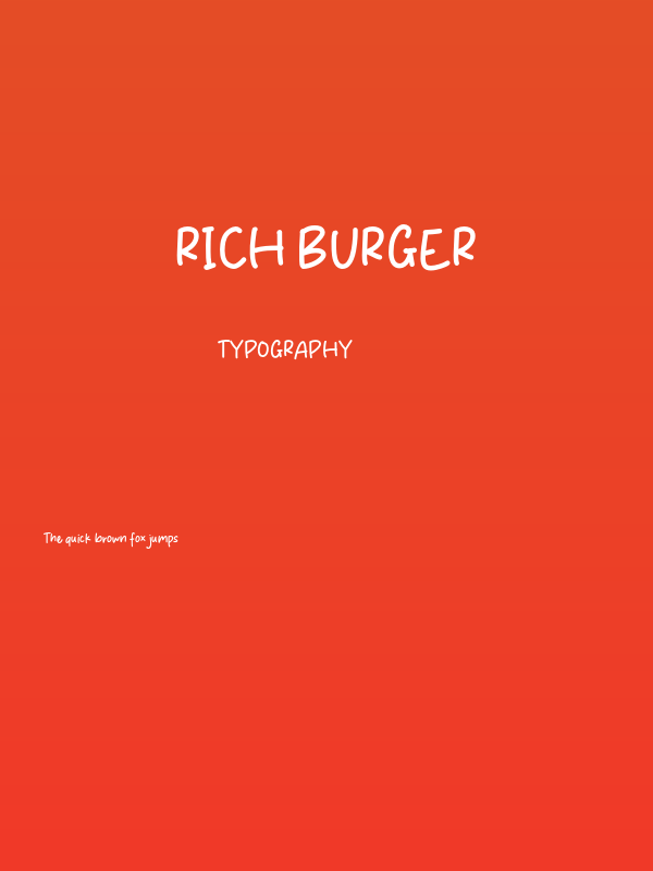 Rich Burger Poster