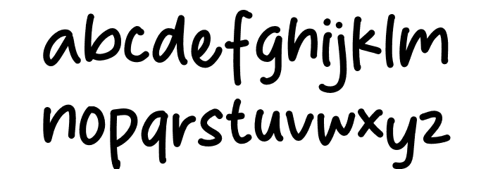 Rich Burger Font LOWERCASE