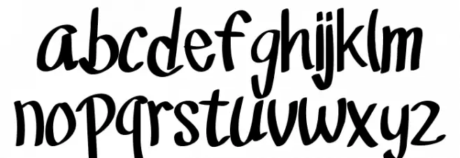 Rich Monster - Personal Use Font LOWERCASE