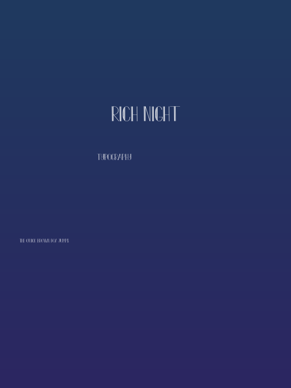 Rich Night Poster