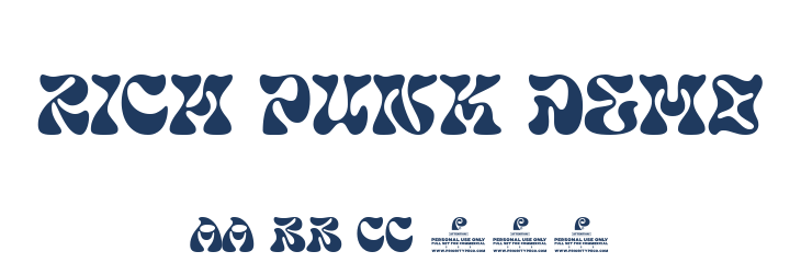 Rich Punk DEMO Font Preview