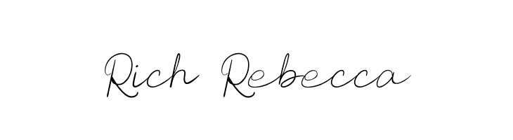 Rich Rebecca  لخطوط تنزيل