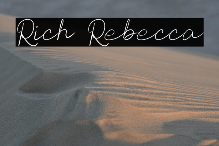 Rich Rebecca Example 1