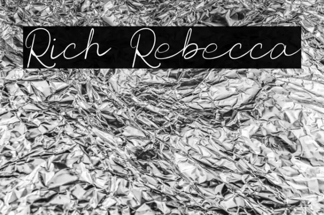 Rich Rebecca Font examples