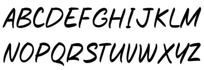 Rich Toasted Schriftart Groß