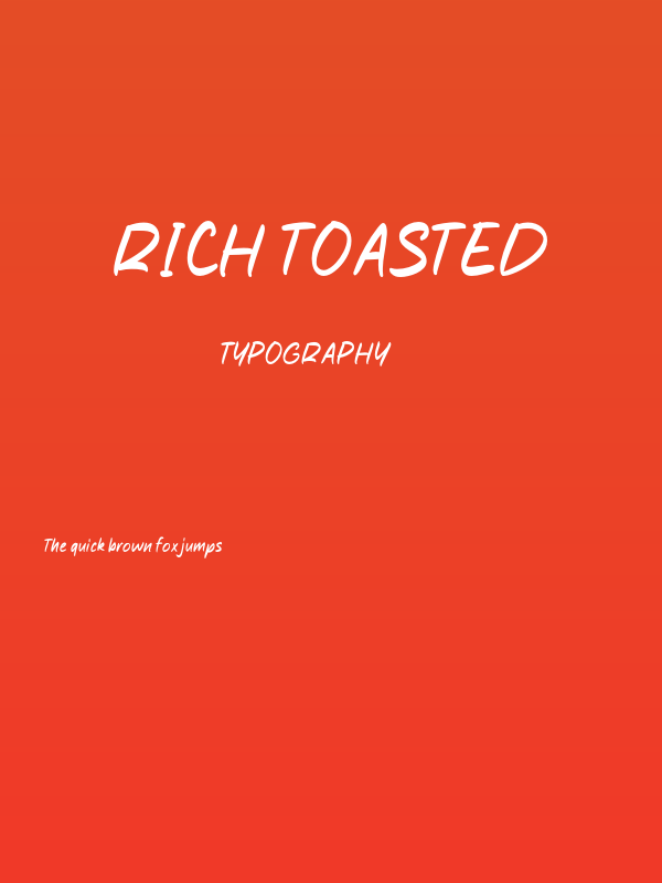 Rich Toasted Poster