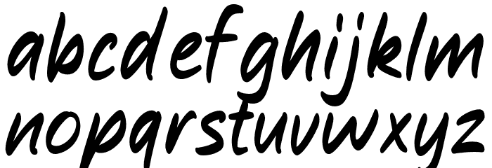 Rich Toasted Font LOWERCASE